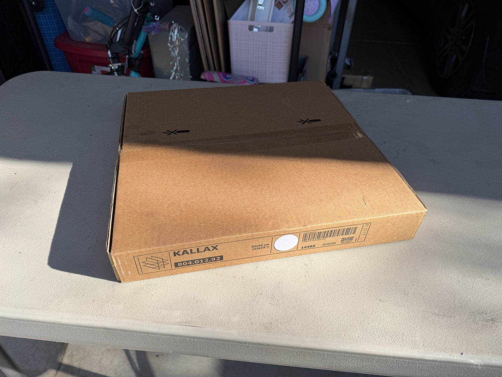 IKEA KALLAX Bottle Rack Insert — New, Sealed, White