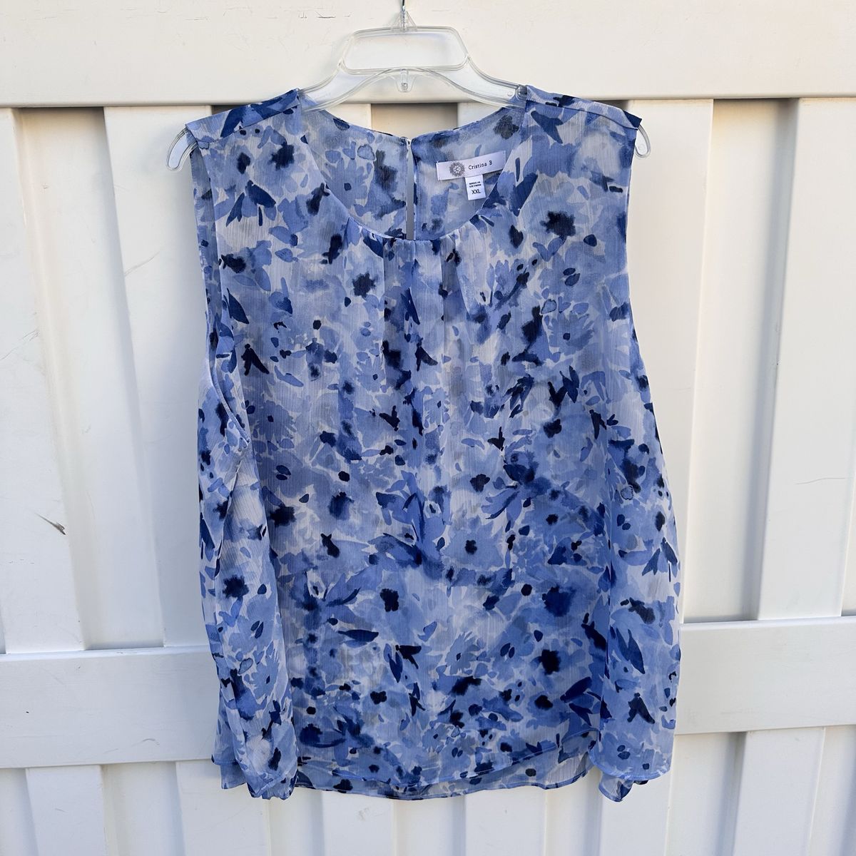 New Floral Sleeveless Top Blouse