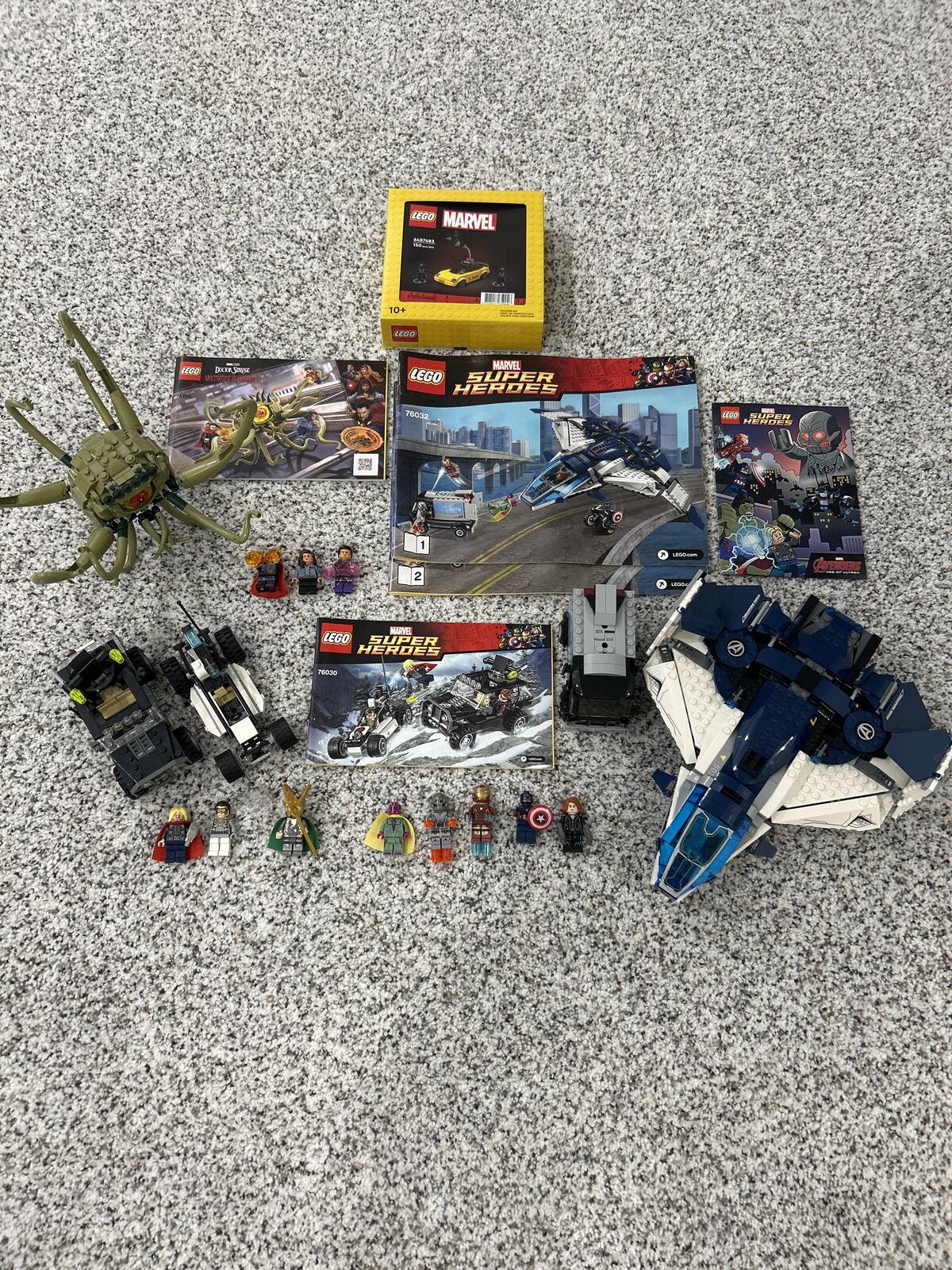 Lego Marvel 6487483 76032 Quinjet 76030 & 76205