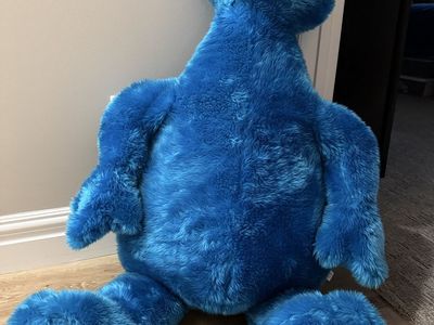 Giant Blue Cookie Monster Stuffed Animal - Large & Cuddly Floor Buddy
