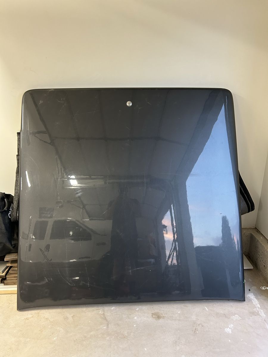 Dark Gray Fiberglass Hard Tonneau Bed Cover 