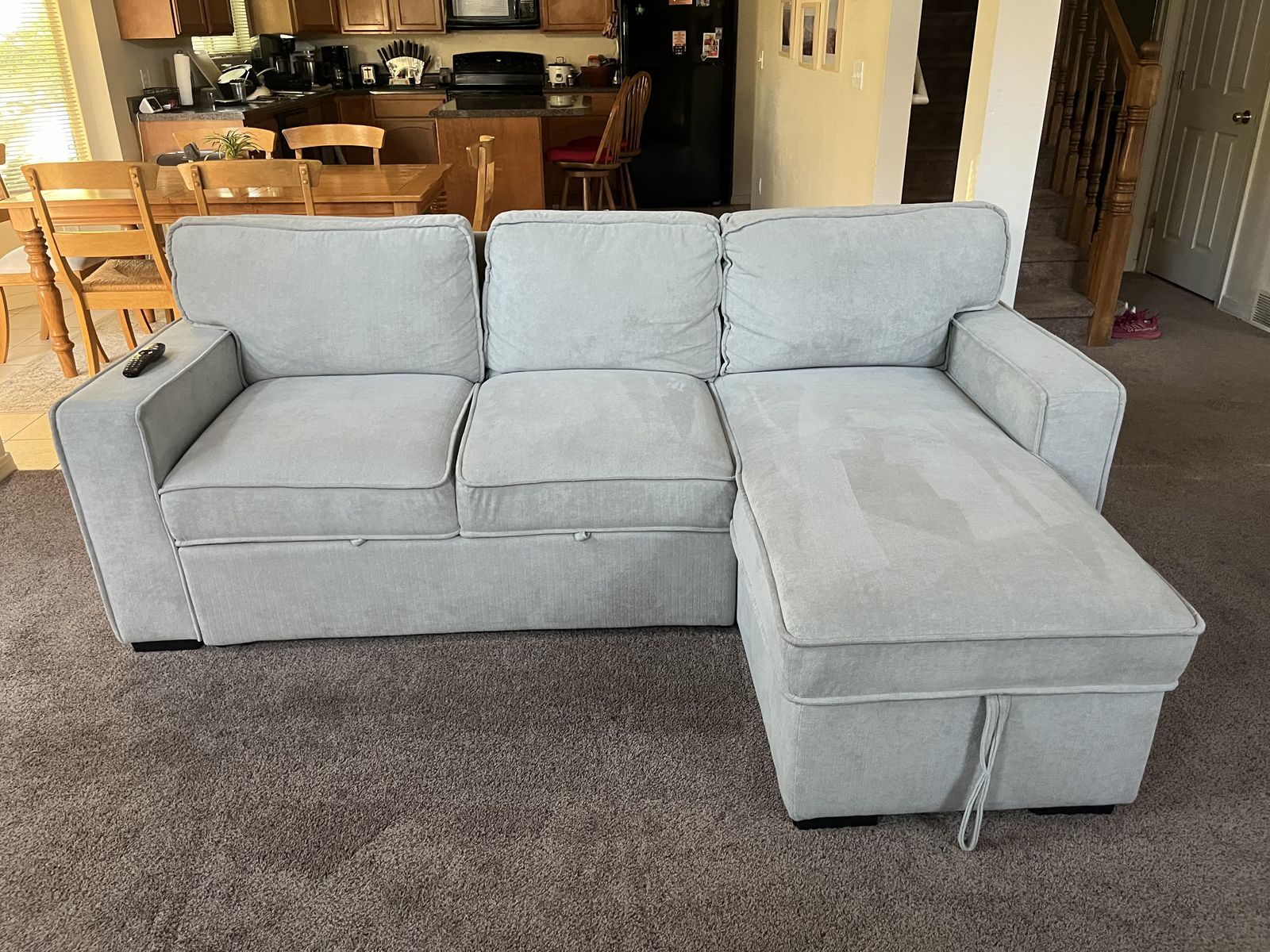 Grey Pull Out Couch