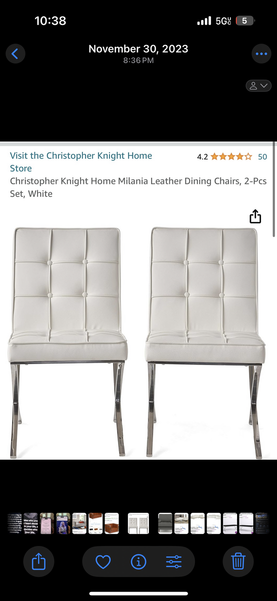 Set of four modern chairs. Brand new