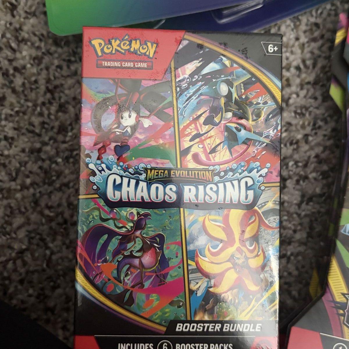 Pokémon TCG Mega Evolution Chaos Rising Booster Bundle (6 Packs)