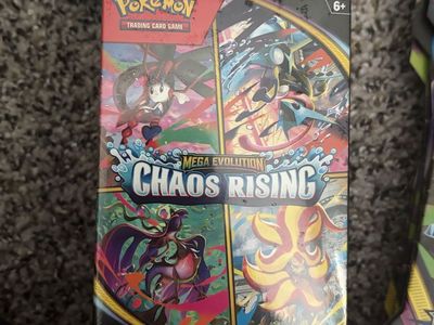Pokémon TCG Mega Evolution Chaos Rising Booster Bundle (6 Packs)