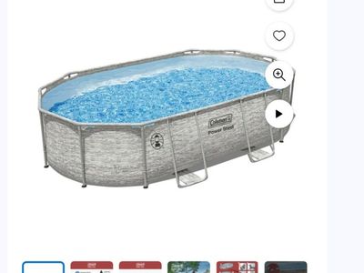 Above ground pool and heater