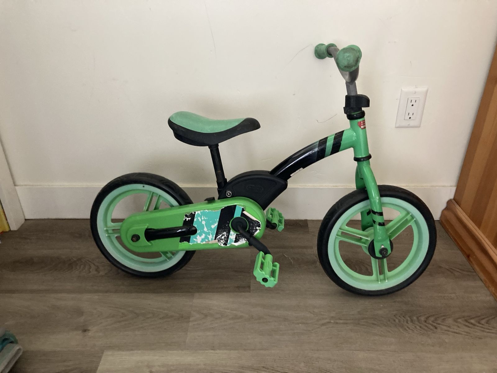 Green Balance Bike