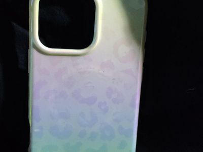Velvet Caviar Ombre Leopard Print iPhone Case - Gradient Purple to Green