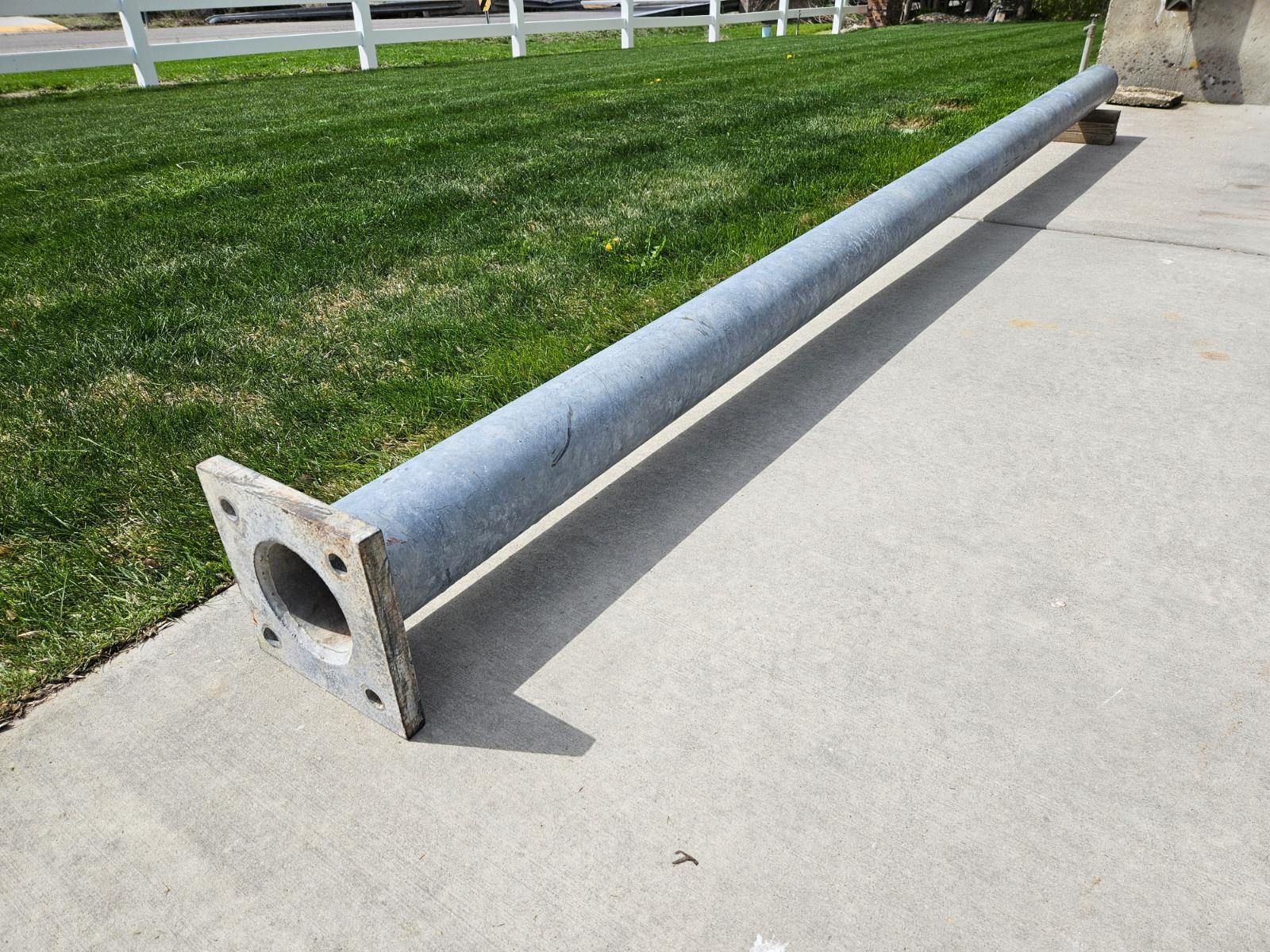 Anchor Base Steel Round /Tube, Light/Utility, Pole/Post