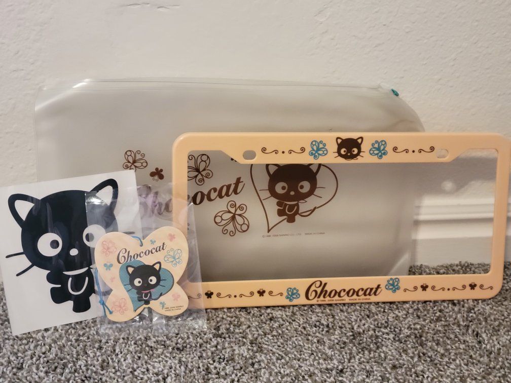 Chococat Sanrio Vintage License Plate Frame
