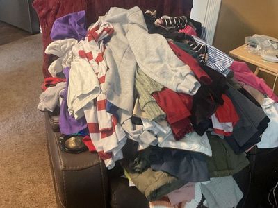 Large and medium shirts, short and long sleeve