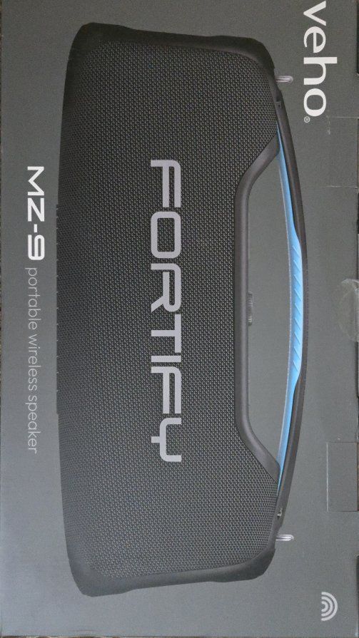 Veho Fortify MZ-9 Portable Wireless Bluetooth Speaker - 40W, Waterproof IPX6, 15-Hour Playtime
