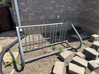 Galvanized steel bike rack