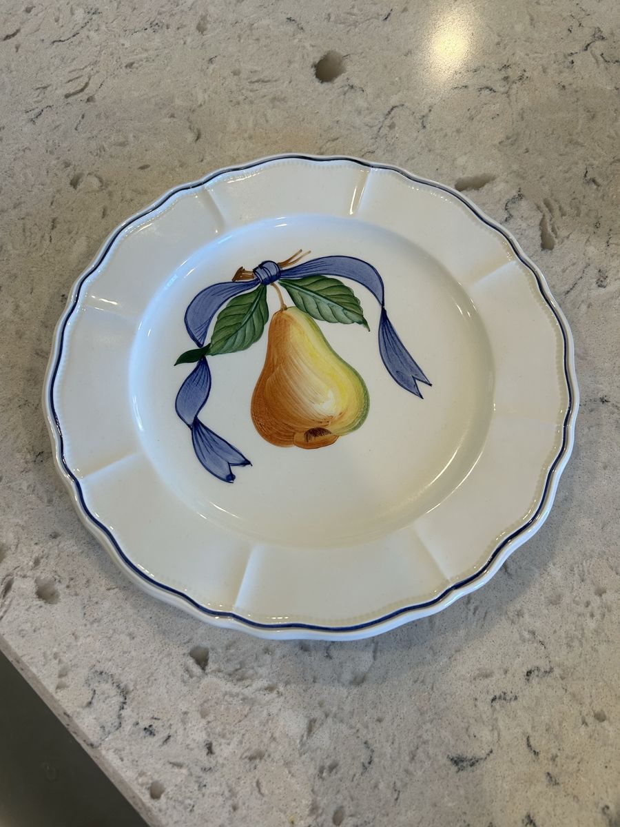 Serving Dishes Place Set For 12, Hand Painted
