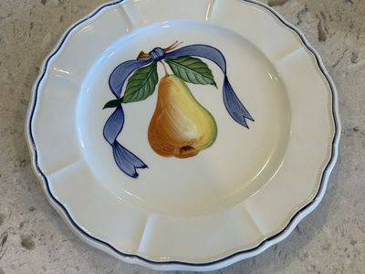 Serving Dishes Place Set For 12, Hand Painted