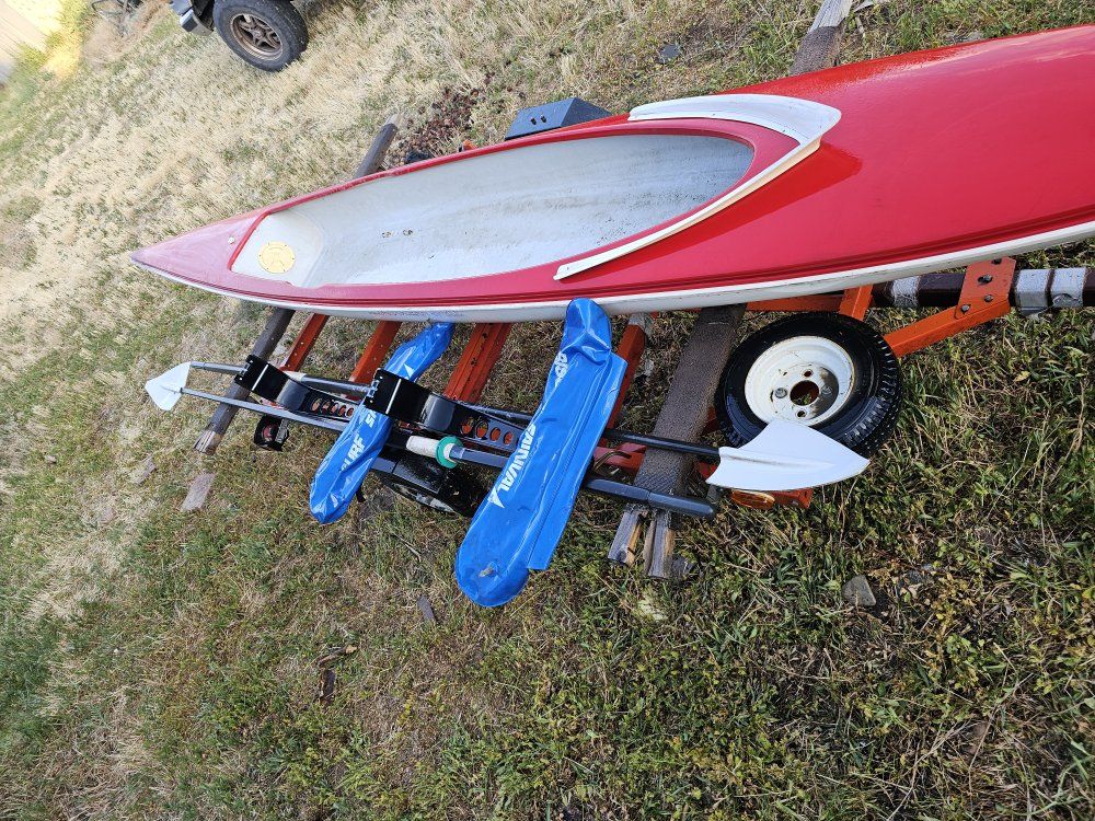 Row boat kayak canoe long boat