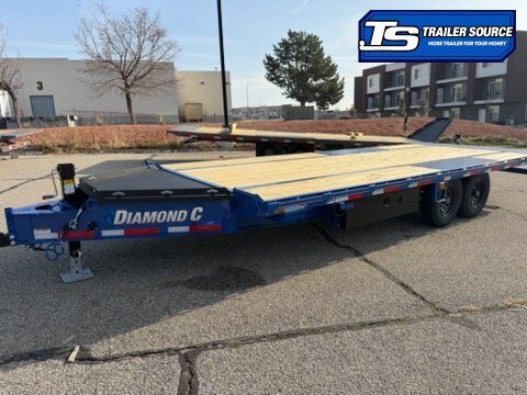 8.5x22 Diamond C DET 207 Deckover Tilt Trailer -  15.5K GVWR -