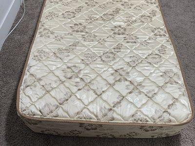 Twin Size Quilted Floral Mattress - Used, Clean Condition