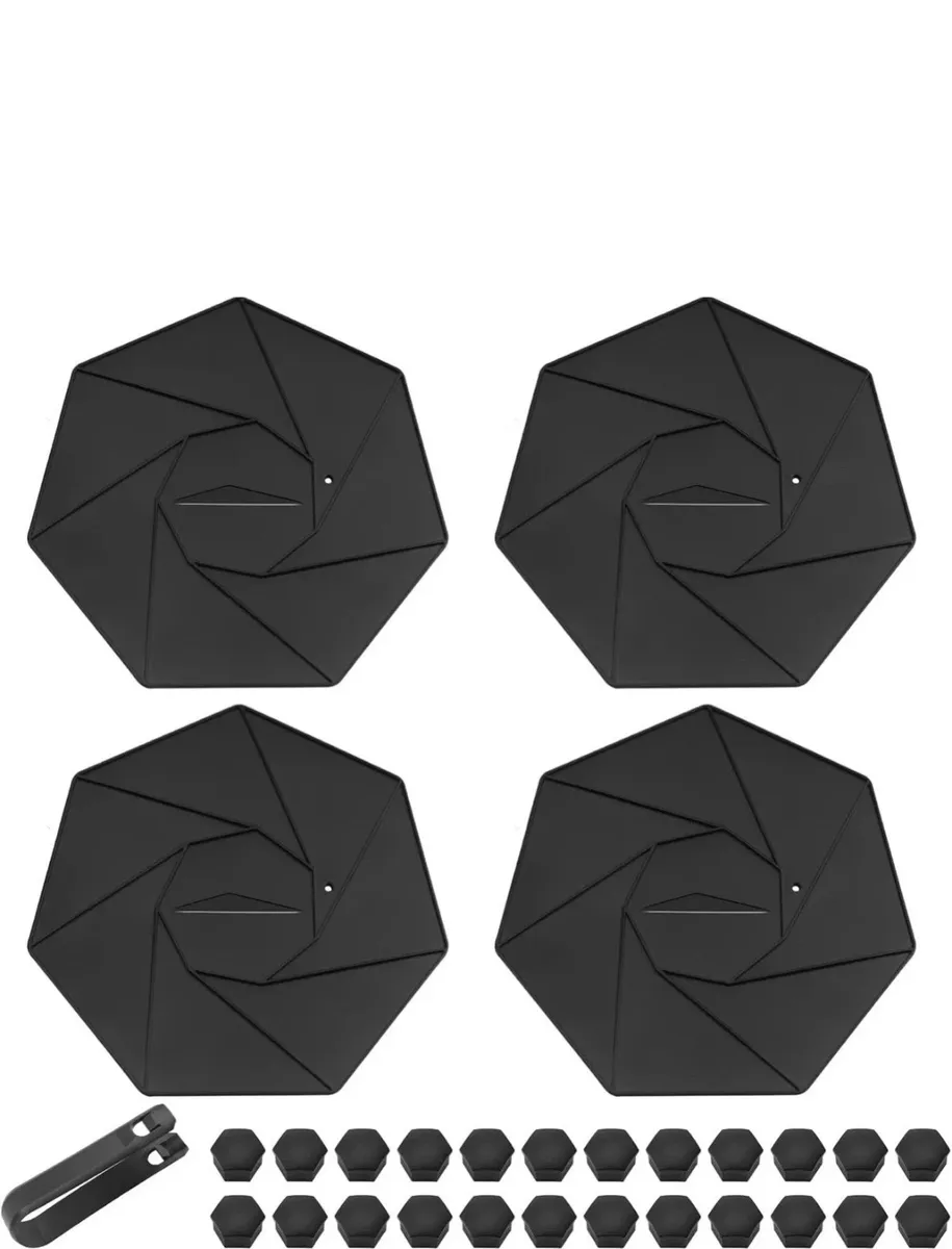 URMECCH 4PCS Wheel Center Hub Caps for Tesla Cybertruck 2023–2025