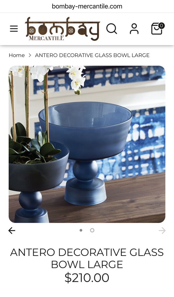 High-end Designer Decorative Glass Bowl Home Decor