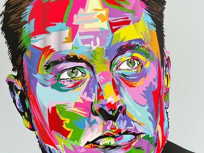 Modern Elon Musk Canvas Art