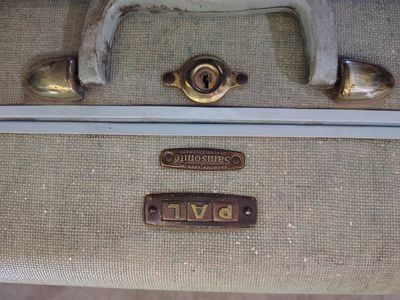 Vintage Samsonite Shwayder Bros. PAL Suitcase - Light Green Hard Case Luggage
