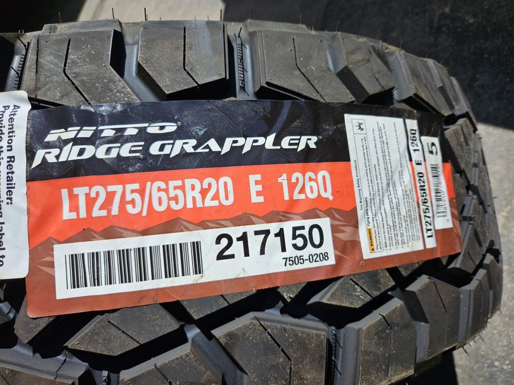275/65r20 nitto ridge grappler
