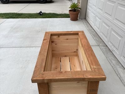 Homemade Red Cedar Planter Box