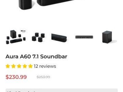 soundbar and subwoofer