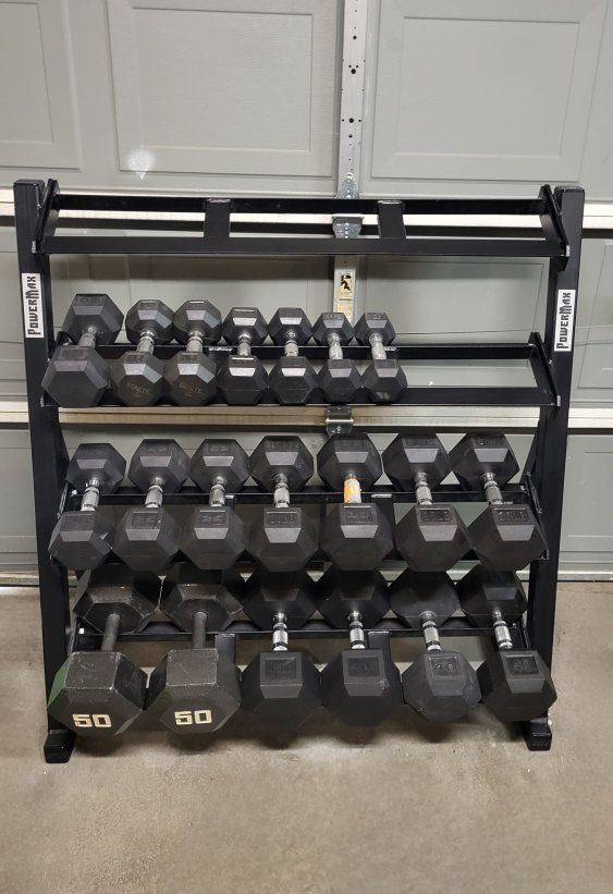 dumbbells 556 pounds