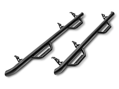New N-FAB Cab-Length Nerf Steps (Textured Black) - Fits 2004-2015 Nissan Titan Crew Cab - Part# N0477CC-TX