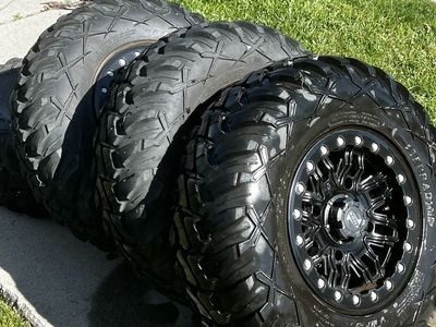 Tusk Set of 28x10-14 Tusk TERRABITE 8-Ply Radial UTV Tires