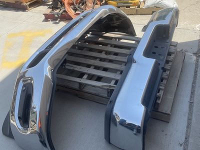 Original equipment, front and rear bumpers
