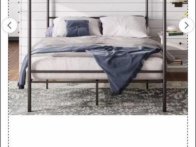 Zinus full size canopy bed frame