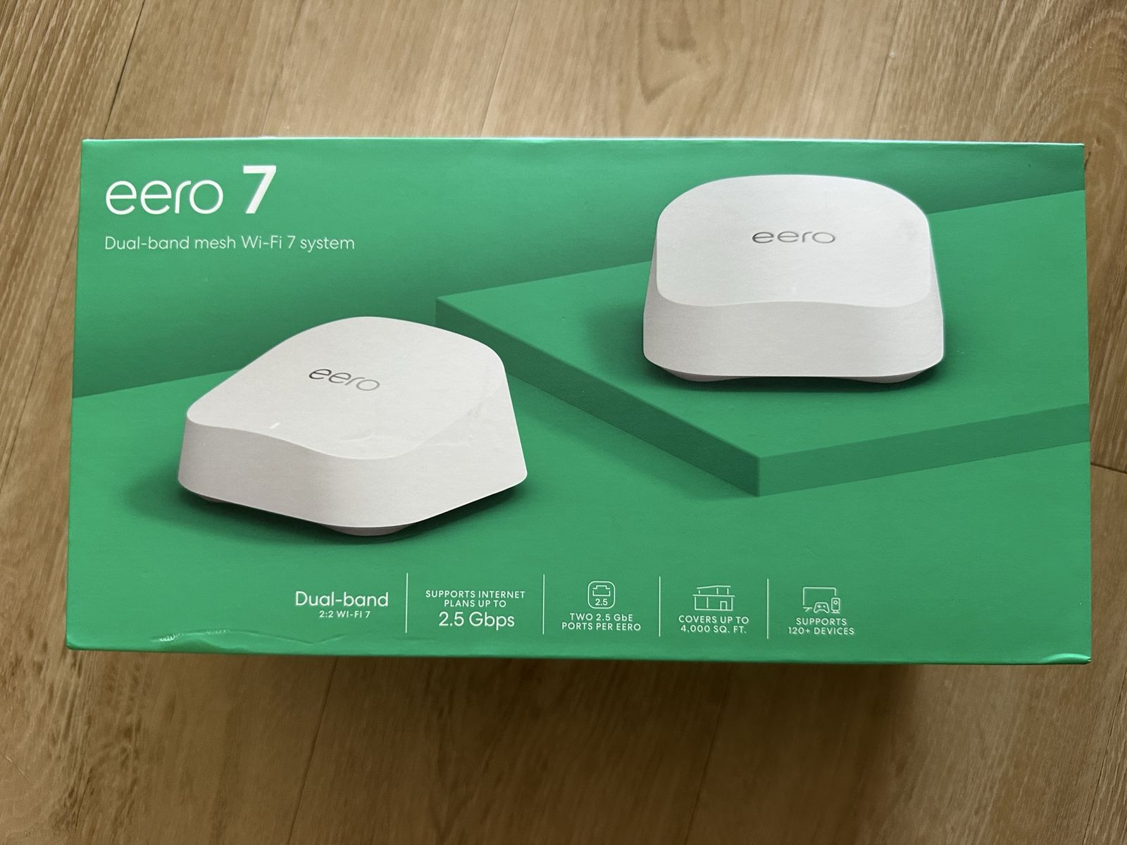 eero 7 Dual-Band Mesh Wi-Fi 7 System (2-pack)