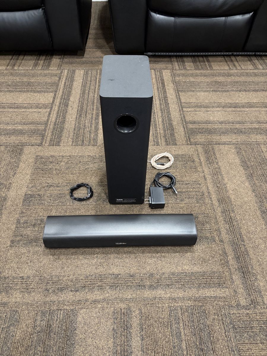 Saiyin Soundbar with Subwoofer and Audio Cables