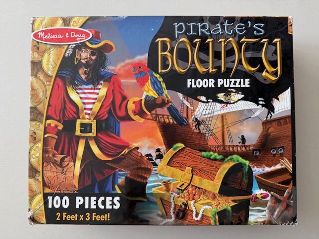 100 Piece Floor Puzzle, Pirate's Bounty, by Melissa & Doug