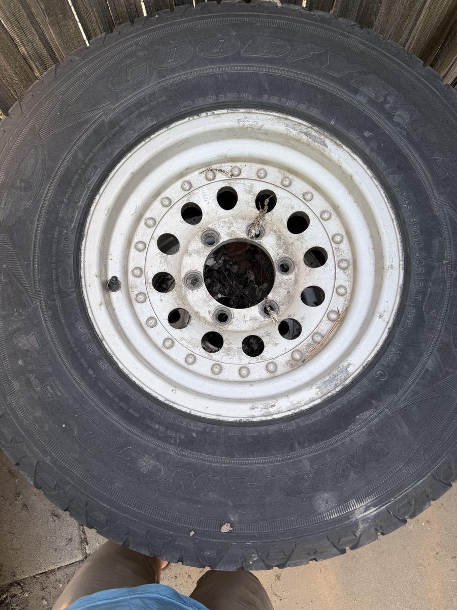4- American Racing Outlaw 15" Aluminum Rims Riveted Classic Rims - Pre-Owned