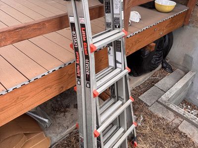 Little Giant Leveler Multi-Position Aluminum Ladder with Ratchet Levelers