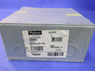 HOFFMAN (ASE8X8X4) ELECTRICAL ENCLOSURE 43040 (QTY-2)