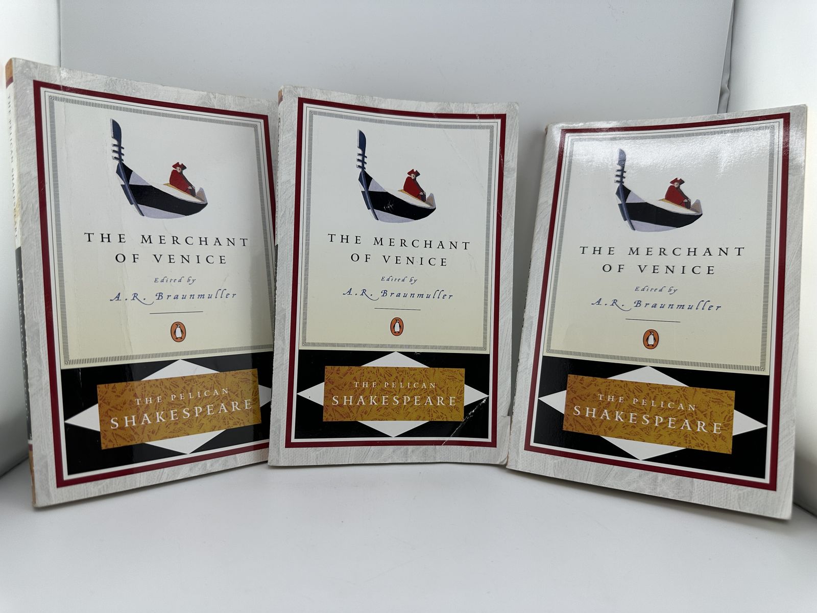 Shakespeare Merchant of Venice Pelican Lot 3 PB Braunmuller Penguin