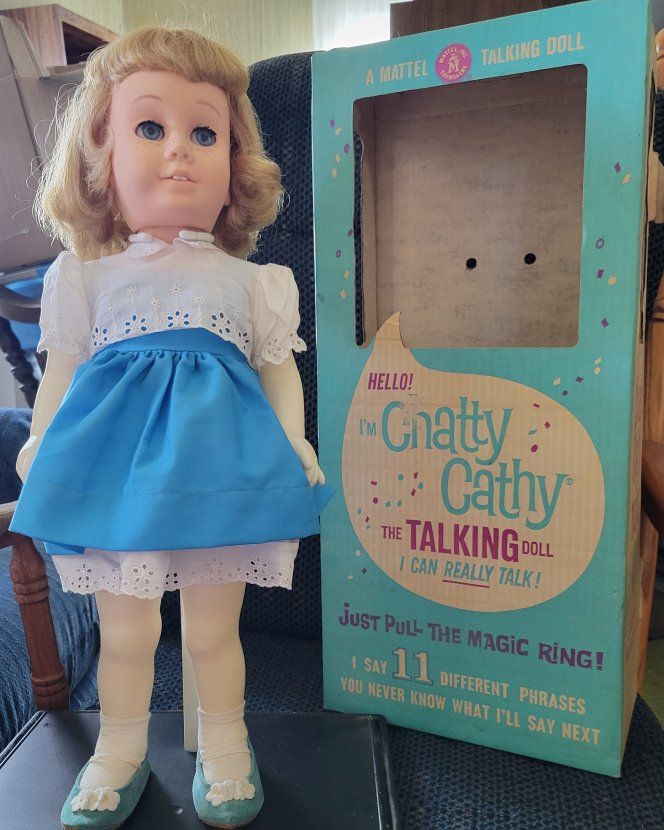 Vintage Mattel Chatty Cathy Talking Doll with Original Box