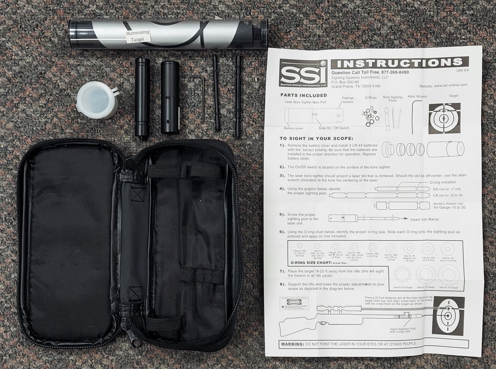SSI Laser Bore Sighting System