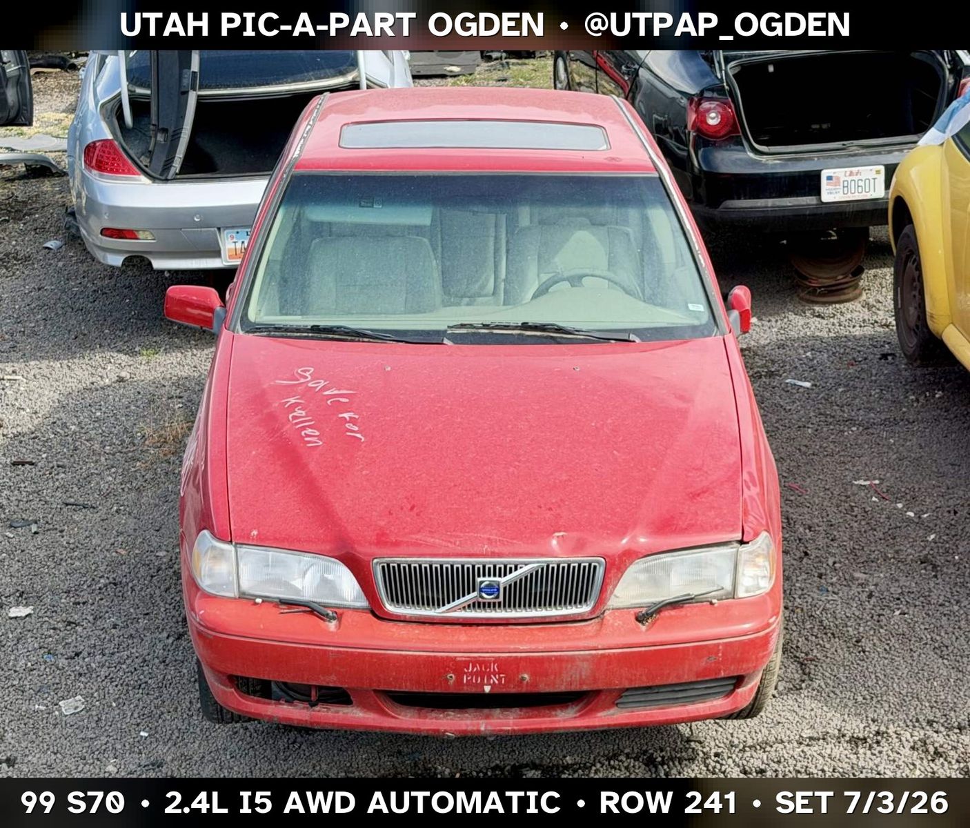 1999 Volvo S70 Parts - UTPAP Ogden