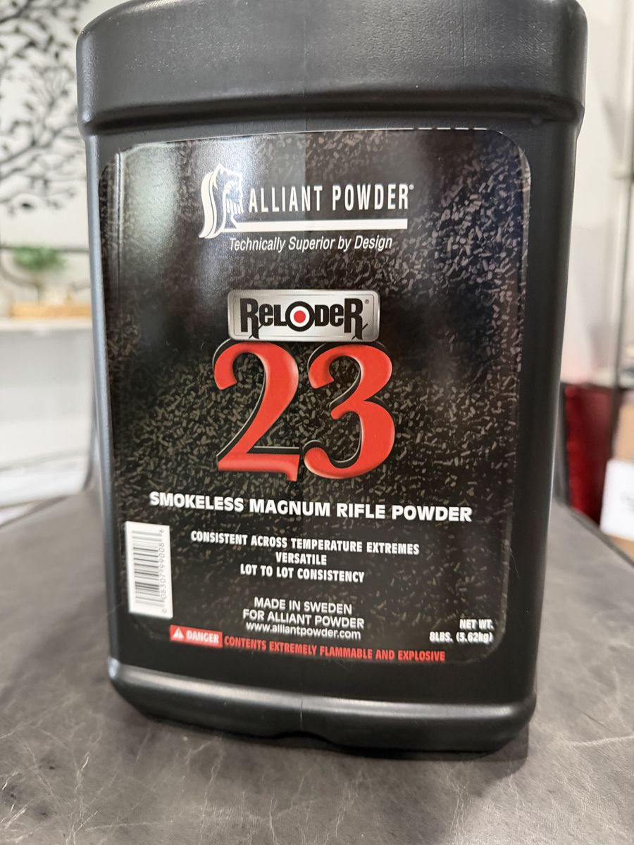 Alliant Reloder RL 23 rifle powder 8 lb