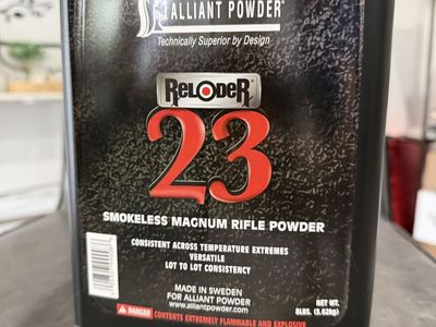 Alliant Reloder RL 23 rifle powder 8 lb