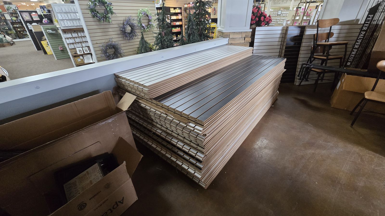 Slatwall Full and Half Sheets - Slat Wall