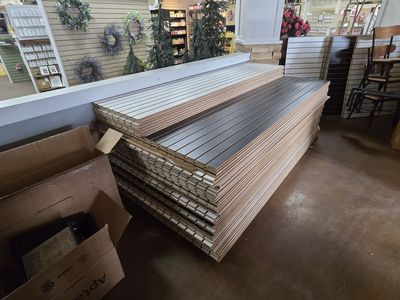 Slatwall Full and Half Sheets - Slat Wall