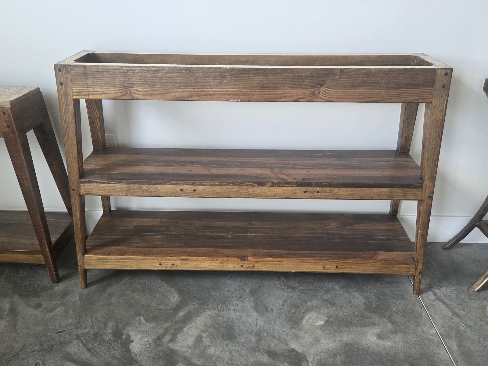 Reclaimed Wood Console Base