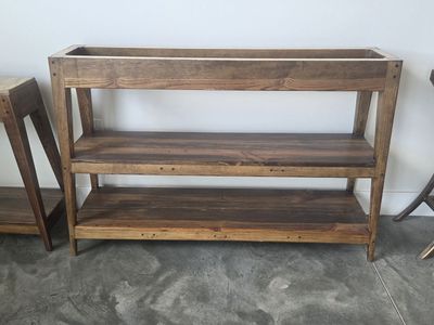 Reclaimed Wood Console Base